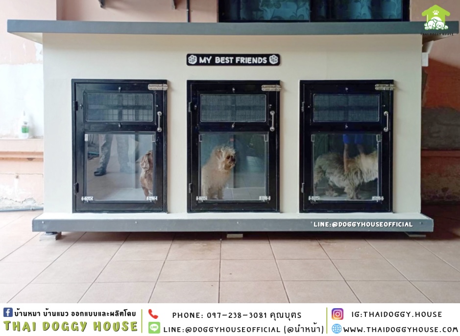 บ้านหมา แบบบ้าน “𝐁𝐎𝐗 𝐒𝐓𝐘𝐋𝐄” 3 ห้อง