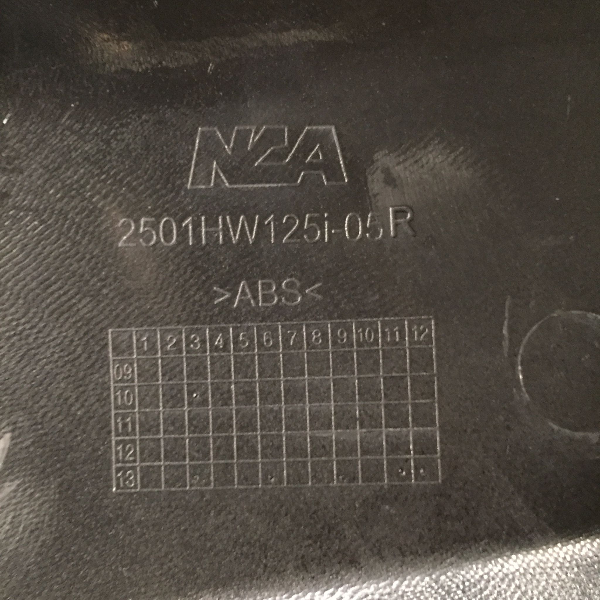 ฝาครอบตัวถัง (ตัวยาว) R/L สีดำ A35 สำหรับรุ่น WAVE125i ปี 2005 อะไหล่เทียบ NCA (นำเจริญ) 2501HW125IA35 รหัสเทียบ : ขวา64410-KPH-700ZB/ซ้าย64420-KPH-700ZB