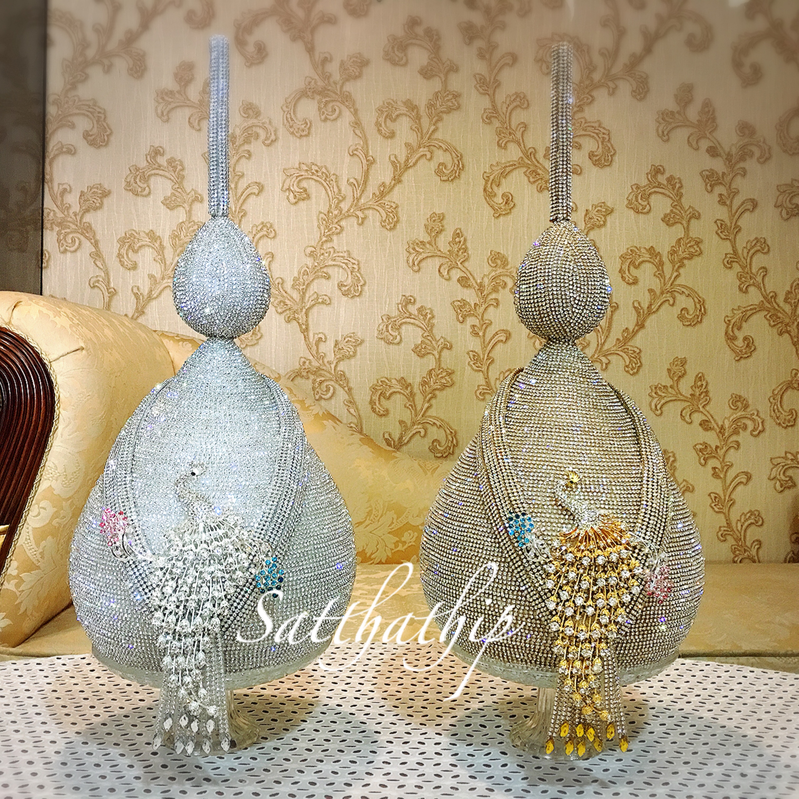 พานพุ่ม - พานพุ่มสักการะ - พานพุ่มเงินทอง - Phan bush