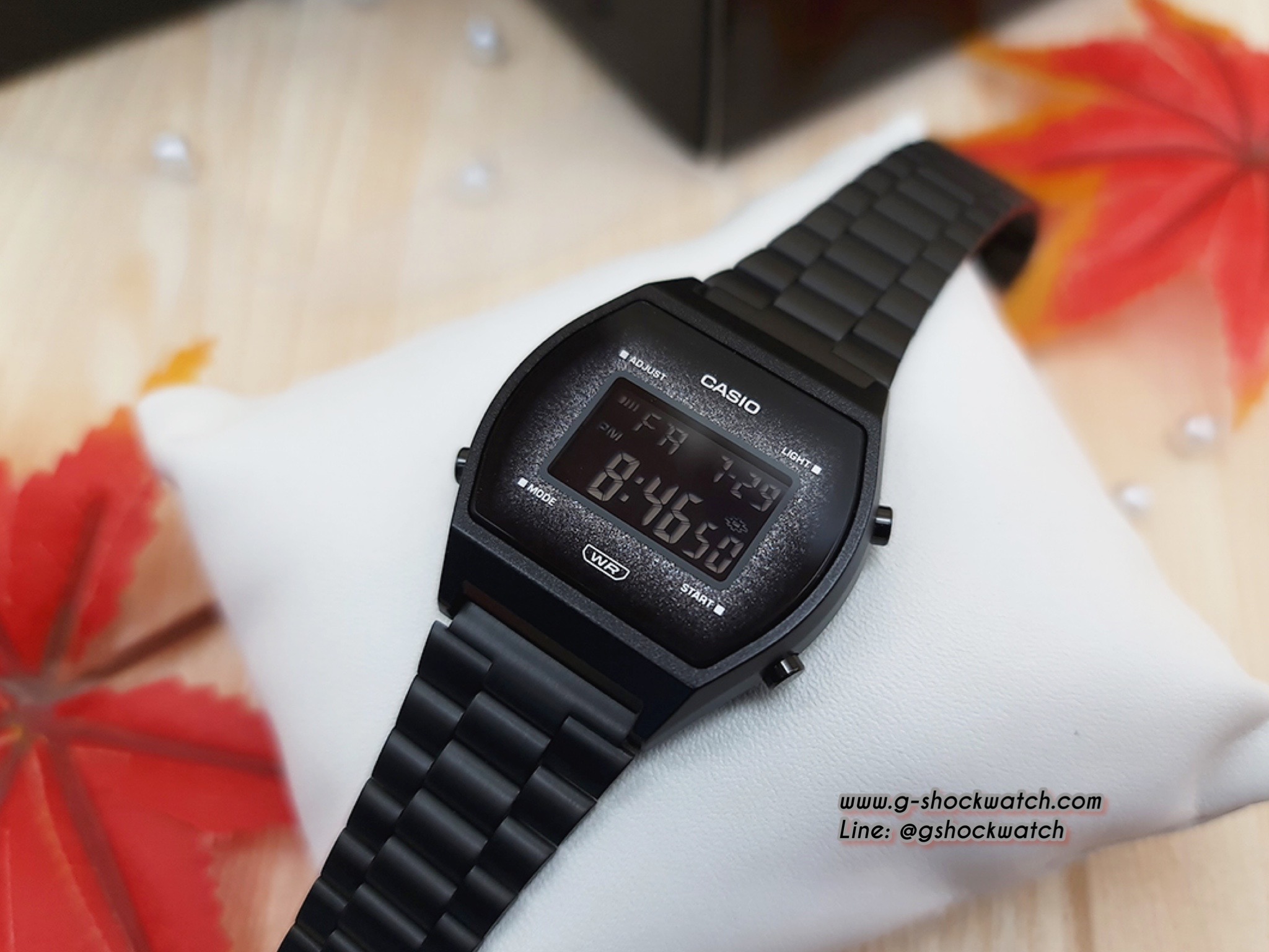 CASIO นาฬิกาข้อมือ นาฬิกากันน้ำ นาฬิกาของแท้ ประกันศูนย์ CMG 1 ปี รุ่น B640WBG-1B