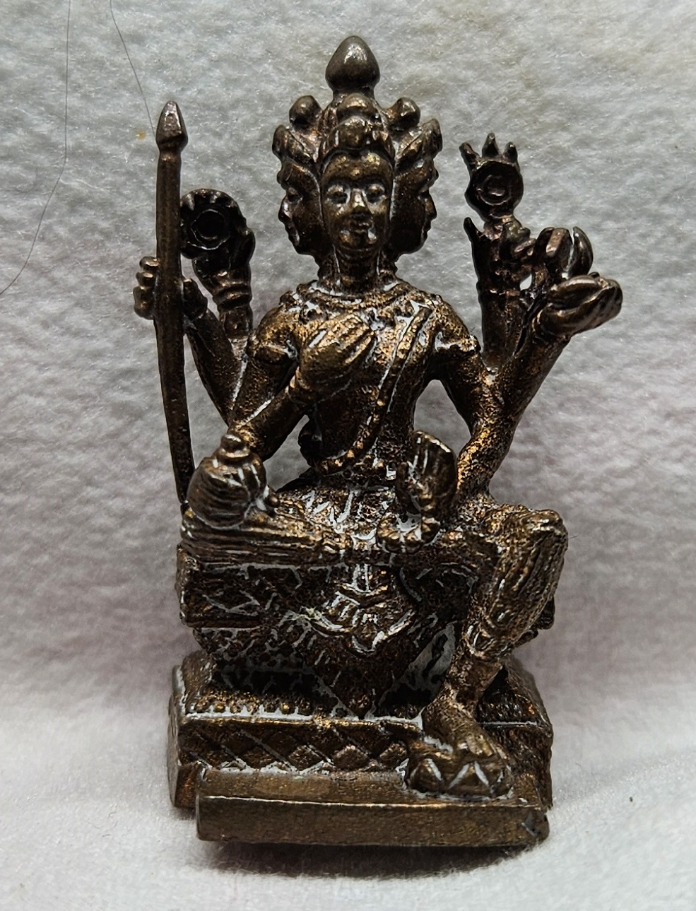 WN-34 หลวงปู่นอง วัดเกาะโบถ พระพรหม รุ่นสมปราถนา 2554