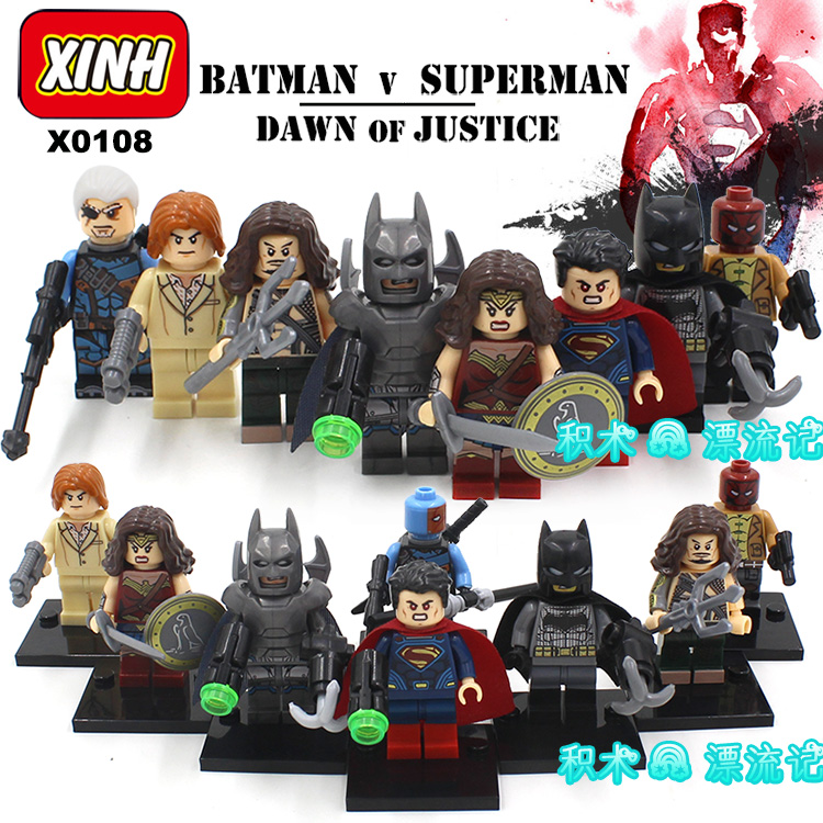 เลโก้จีน XINH 219-226 ชุด Super Heroes (สินค้ามือ 1 ไม่มีกล่อง)