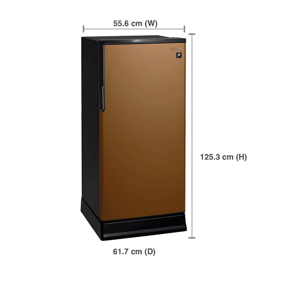 ตู้เย็น1ประตู ฮิตาชิHITACHI 6.6 คิว รุ่น HR1S5188MN