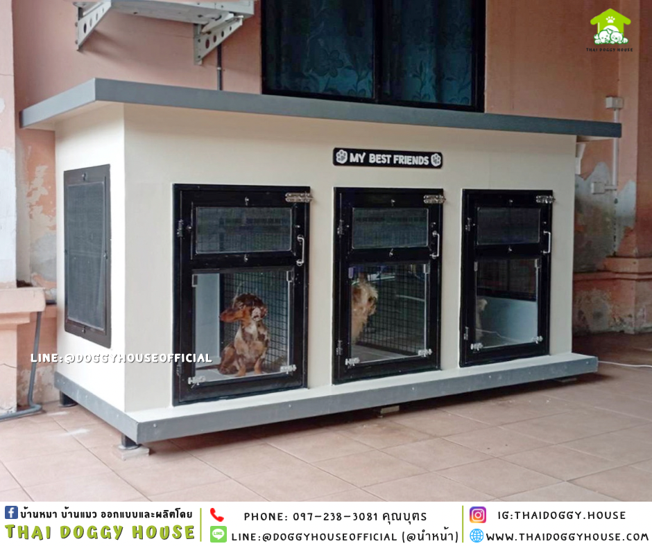บ้านหมา แบบบ้าน “𝐁𝐎𝐗 𝐒𝐓𝐘𝐋𝐄” 3 ห้อง