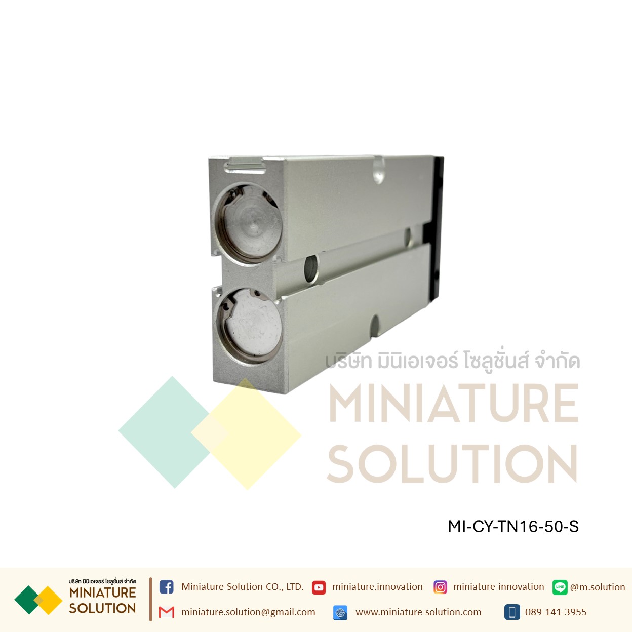 TN16 Series กระบอกสูบลมนิวเมติก 16 มม. กระบอกสูบเพลาคู่ pneumatic double rod double shaft cylinder M5X0.8 ก้านสูบคู่