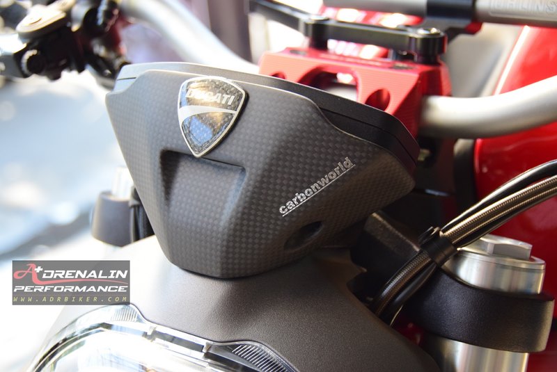 Carbon world- คาร์บอนครอบเรือนไมล์ (Cockpit cover carbon) สำหรับ Monster 821 2014-2017