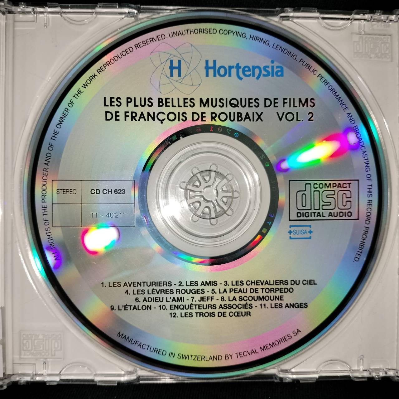 François De Roubaix – Les Plus Belles Musiques De Films De François De Roubaix Vol. 2 / SWITZERLAND / แผ่นดี