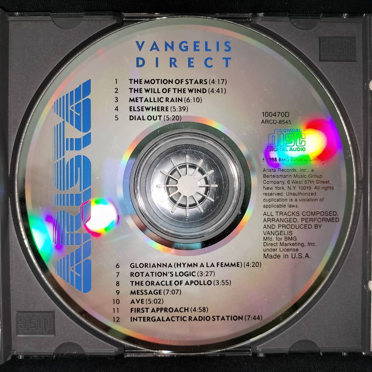 Vangelis – Direct / USA / แผ่นดี