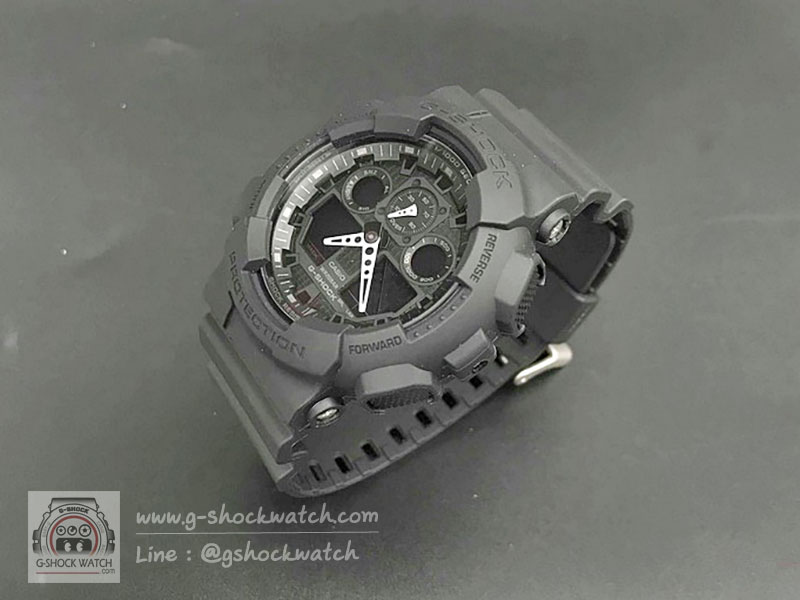 CASIO G-SHOCK นาฬิกาข้อมือ นาฬิกากันน้ำ นาฬิกาของแท้ ประกันศูนย์ CMG 1 ปี รุ่น GA-100-1A1