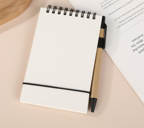 สมุด+ปากกา,ชุดสมุดสกรีนโลโก้