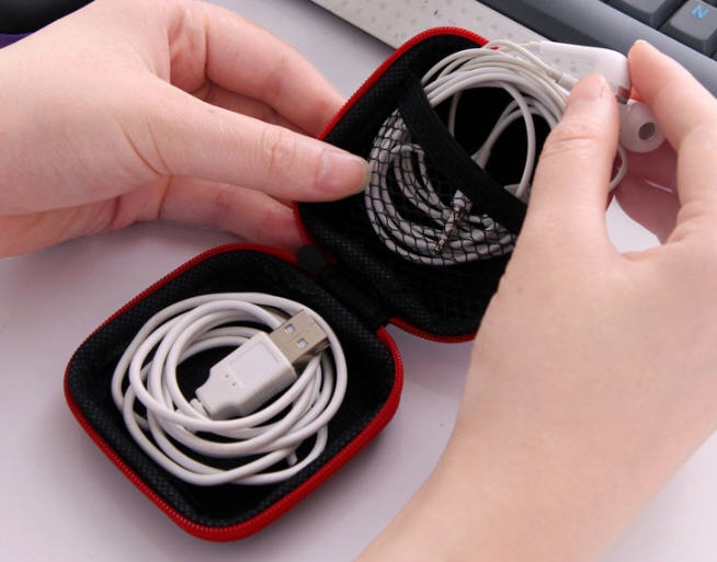 กล่องเก็บของ,กล่องเก็บหูฟัง,สินค้าพรีเมี่ยม,สกรีนโลโก้