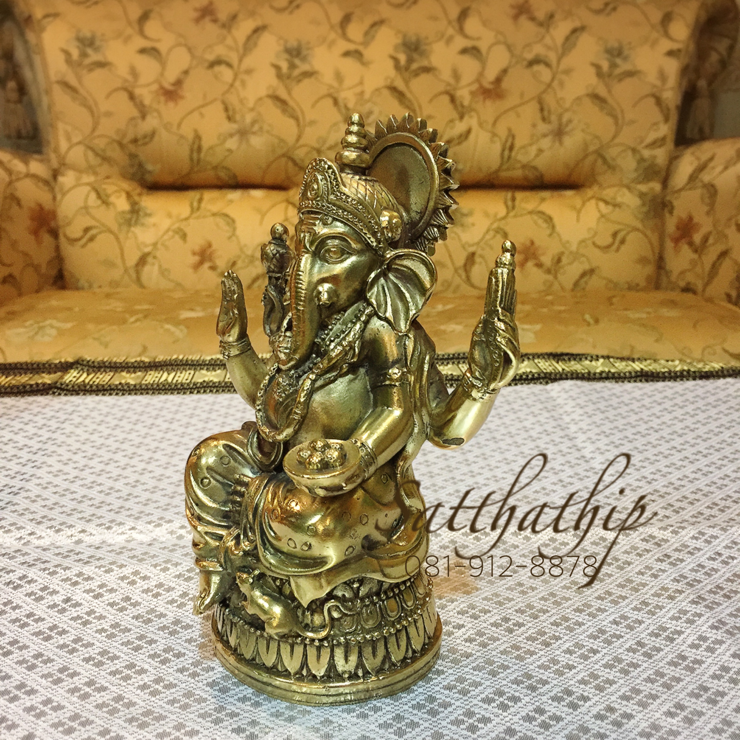พระพิฆเณศ ปางสัมปทายะคเณศ (ทองเหลือง) - Ganesha: Lord of Success