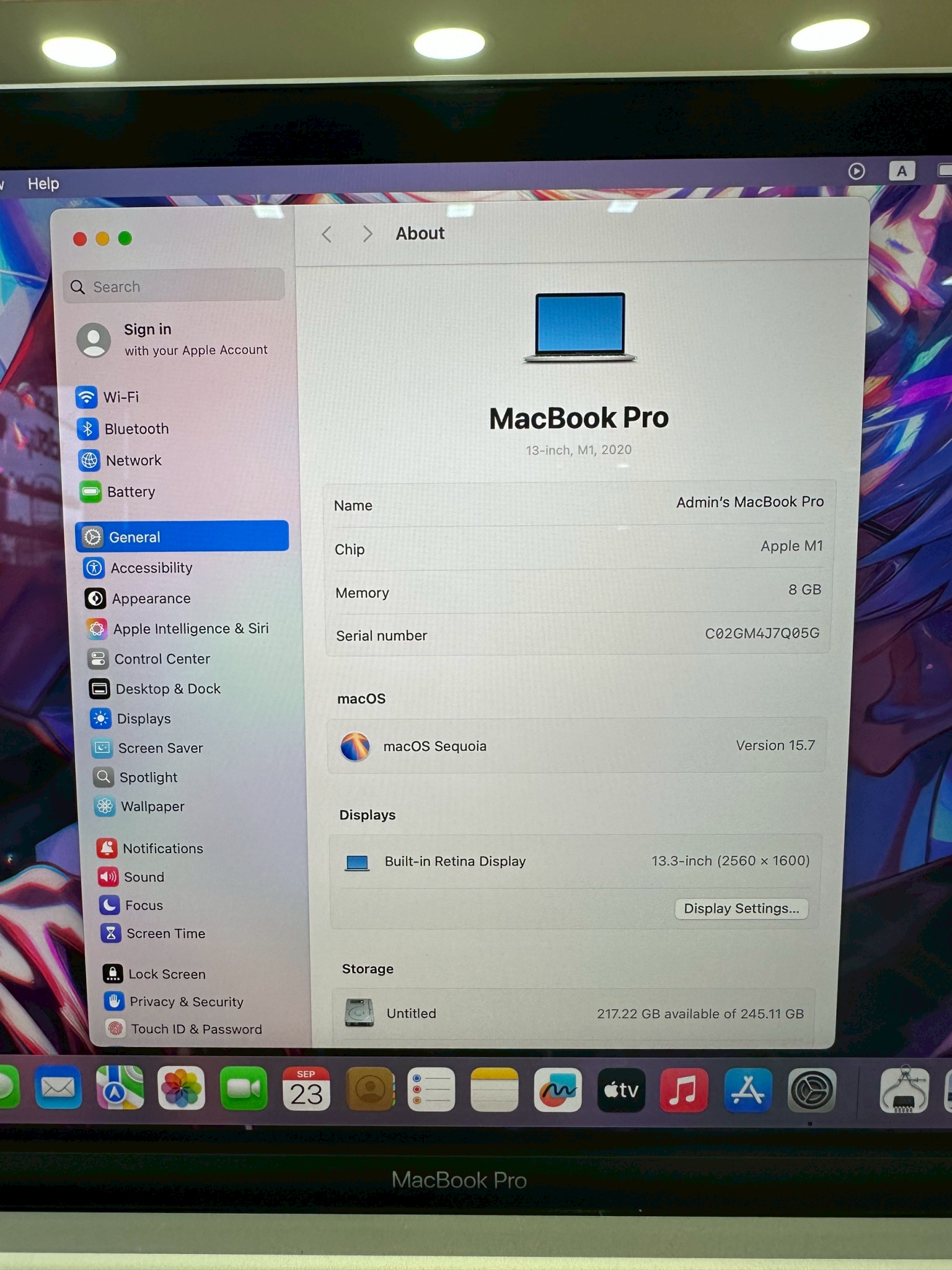 MacBook Pro 13" (M1, 2020) 8/256GB Silver