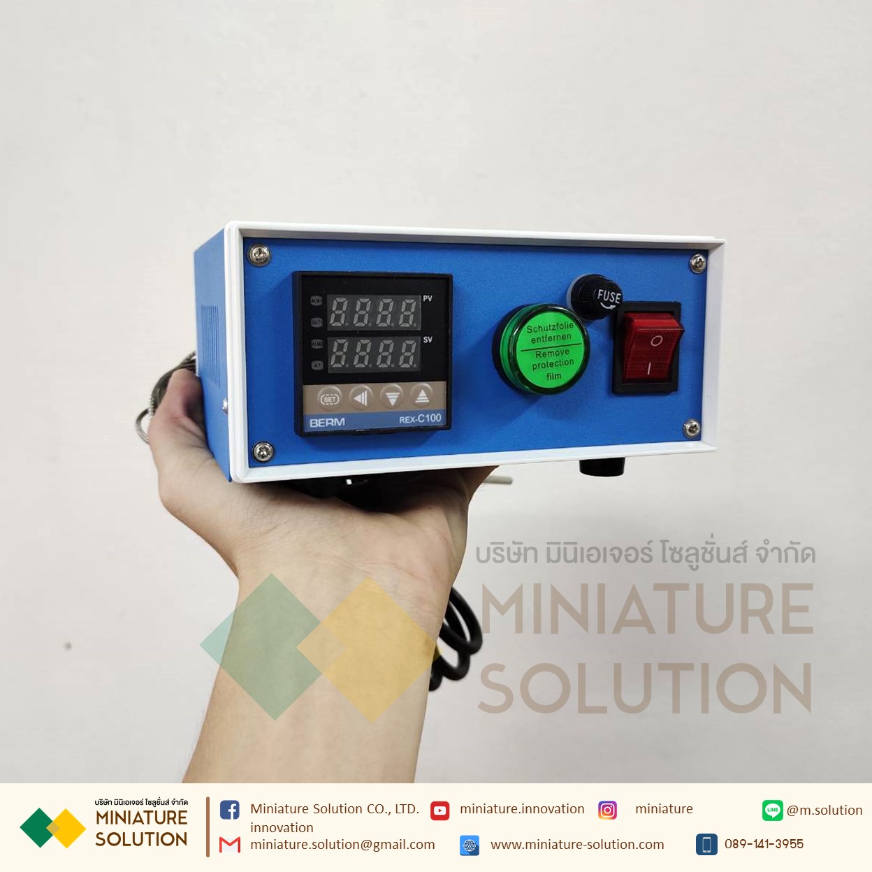 Temperature control box alarm box constant temperature temperature alarm complete set BEM102 temperature control box REX-C100 thermostat (Economic model with indicator light, insurance without alarm 800W) REX-C100
