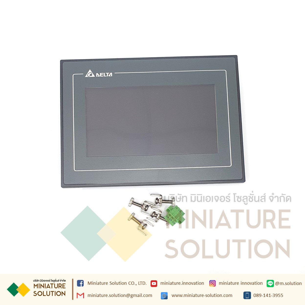 DELTA DOP-107BV HMI 7" หน้าจอสัมผัส HMI 7 ''นิ้ว Delta