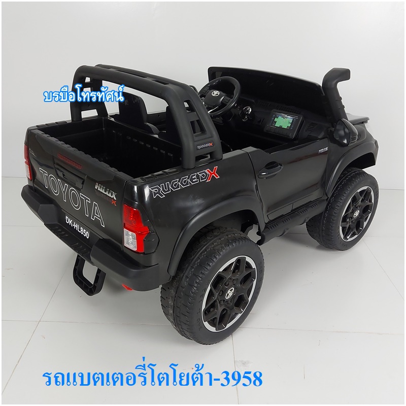 รถแบตเตอรี่ กะบะโตโยต้าลิขสิทธิ์แท้ รถจิ๊บแบตเตอรี่ Jeep Car รถทหาร 4x4 off road รถโฟวิวออฟโรด