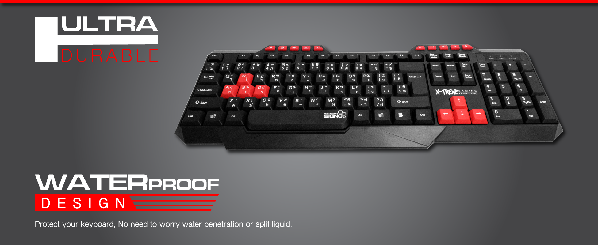 SIGNO Pro-Series KB-709 X-TREME Gaming Keyboard
