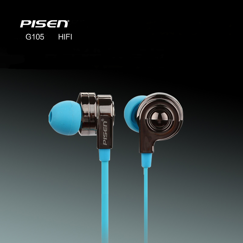 PISEN หูฟังไฮไฟ 2 in 1 ทั้งโทรศัพท์และฟังเพลง G105 ขนาด 3.5 มม. สายแบนนุ่มยาว 80 ซม. ไม่พันกัน ปุ่มปรับระดับเสียง ระบบ Dynamic drive เนื้อเสียงต้นฉบับที่สมดุล ออกแบบตามหลักสรีรศาสตร์สวมใส่แนบสนิทกับหูสวมใส่สบาย สำหรับ iPhone7 / 6 / 6s / 6 Plus / 5 / 5c /