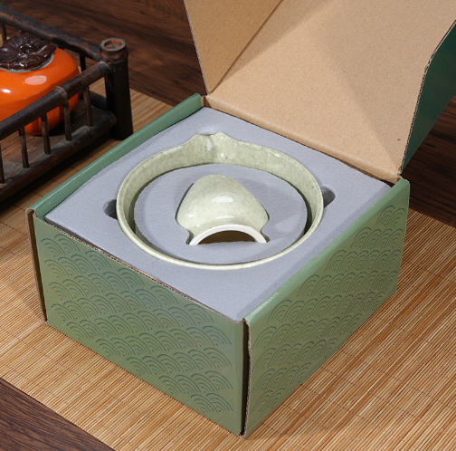 ถ้วยชงชา+แท่นวางแปรง