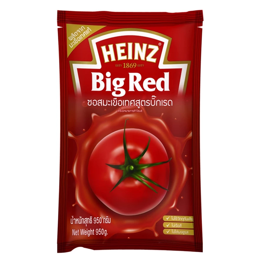 (Buy 1 Get 1 Free) ไฮนซ์ ซอสมะเขือเทศ Big Red 950 g. Heinz Big Red Tomato Ketchup 950 g. (05-6901)