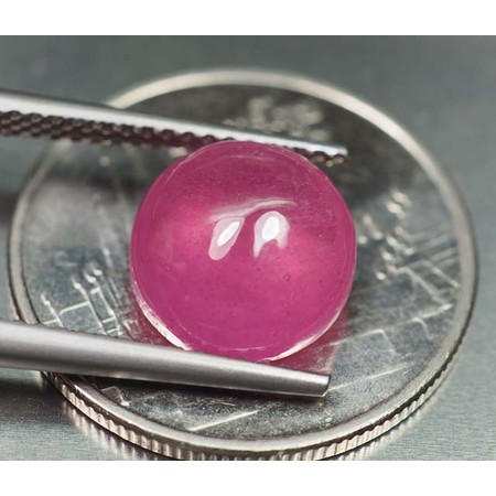 พลอยทับทิม (Ruby) 5.20 กะรัตสีชมพู