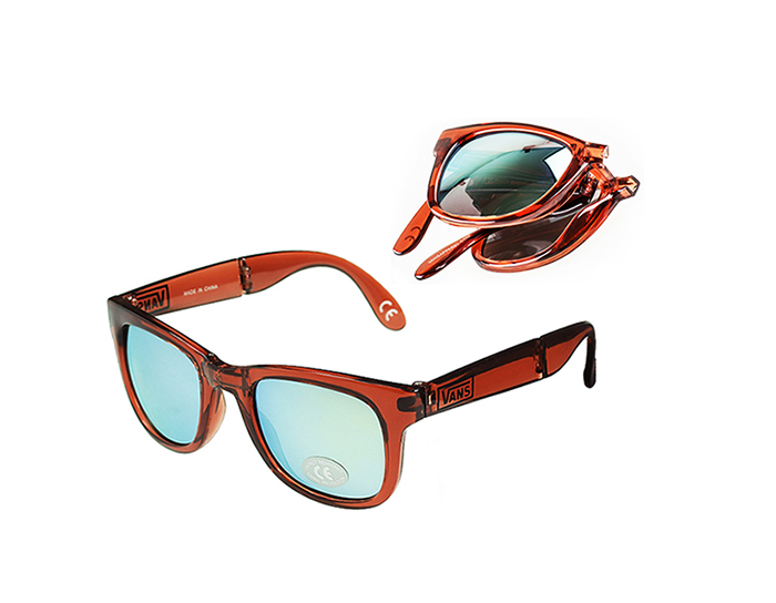 Vans Sunglasses Foldable Spicoli - Transparent Marsala (แว่นพับได้)