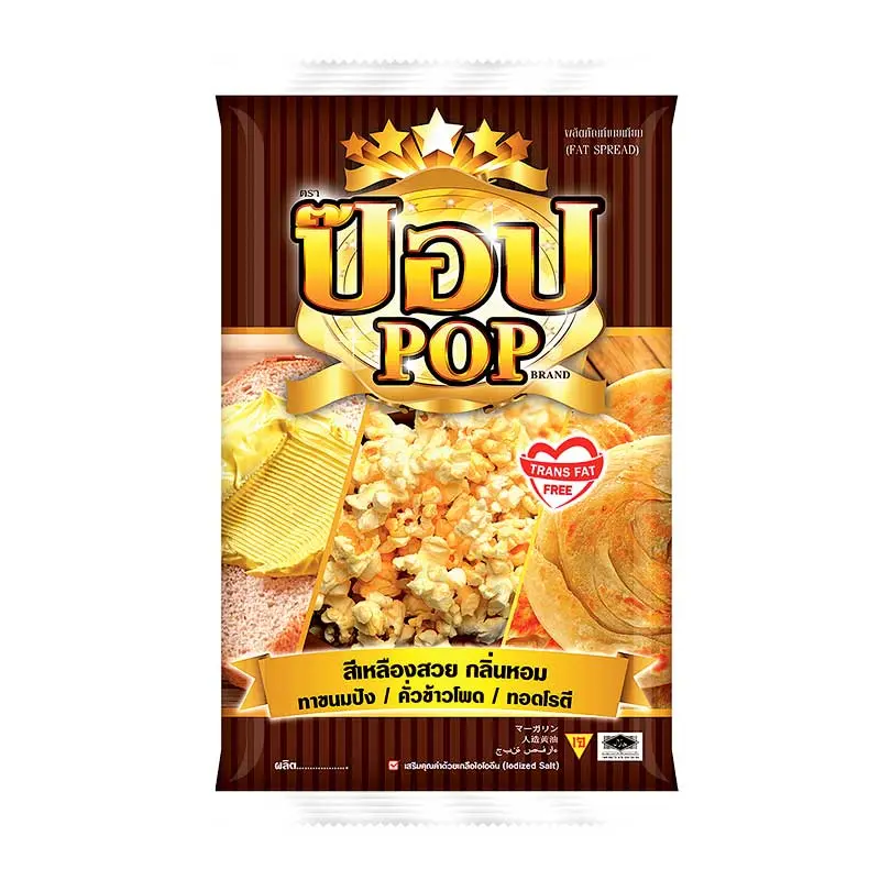 (ยกลัง) มาการีนตราป๊อป ยกลัง ขนาด 1 กก. x 15 ถุง สำหรับป๊อปคอร์น โรตี (02-0136-11)