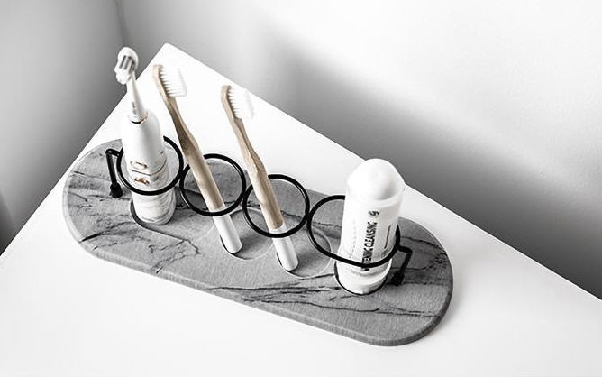 ที่ใส่แปรง,ที่วางแปรงสีฟัน,ซับน้ำ