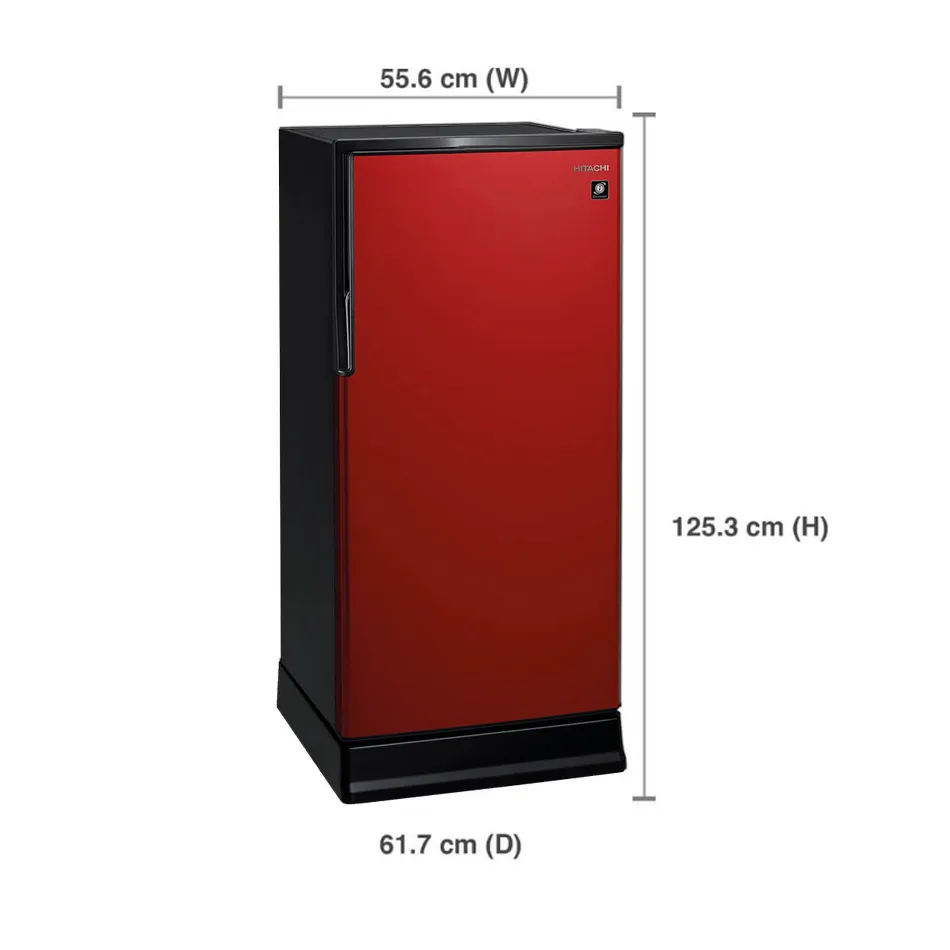ตู้เย็น1ประตู ฮิตาชิHITACHI 6.6 คิว รุ่น HR1S5188MN