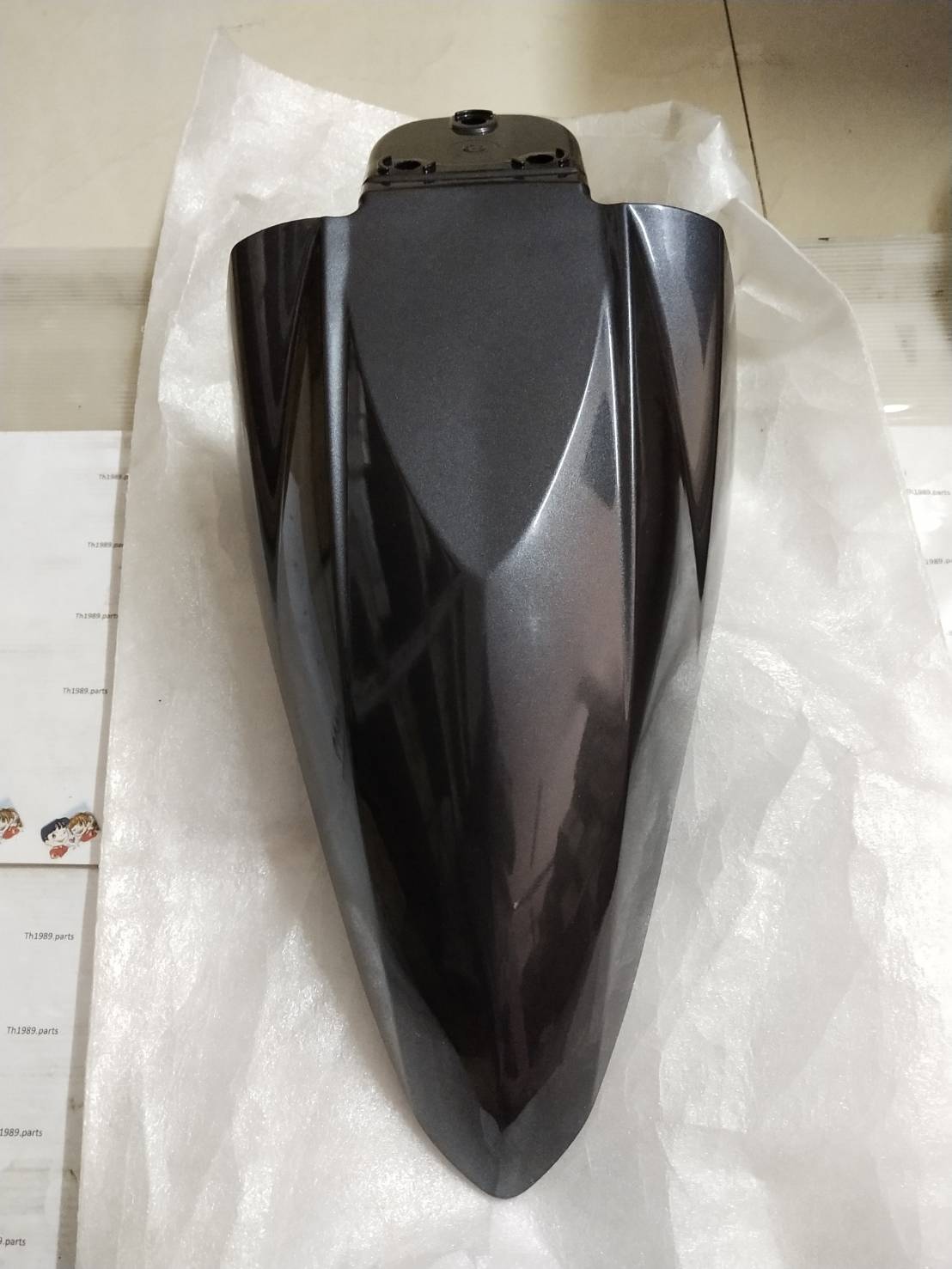 บังโคลนหน้า สีเทา สำหรับรุ่น MIO,MIO Z,MIO MX,MIO ZR ปี 2006 อะไหล่แท้ YAMAHA 4C9-F1511-00-7M