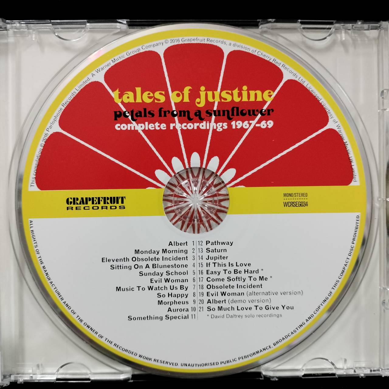 Tales Of Justine – Petals From A Sunflower: Complete Recordings 1967-69 / UK / แผ่นสภาพนางฟ้า