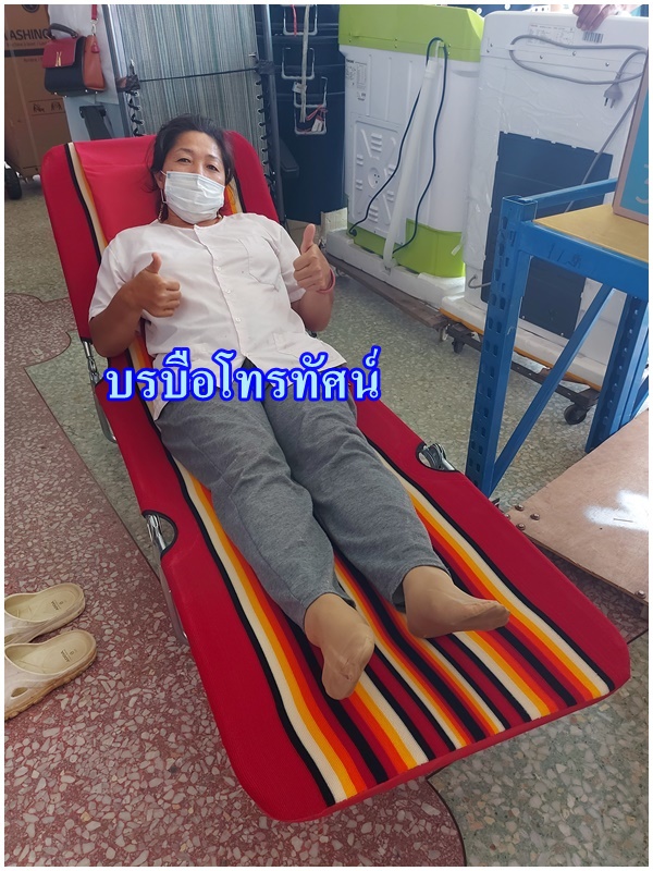 เตียงผ้าขนปุย ปรับ 3 ระดับ เตียงพับ3ตอน เปลพับผ้าขนนุ่มนอนสบาย