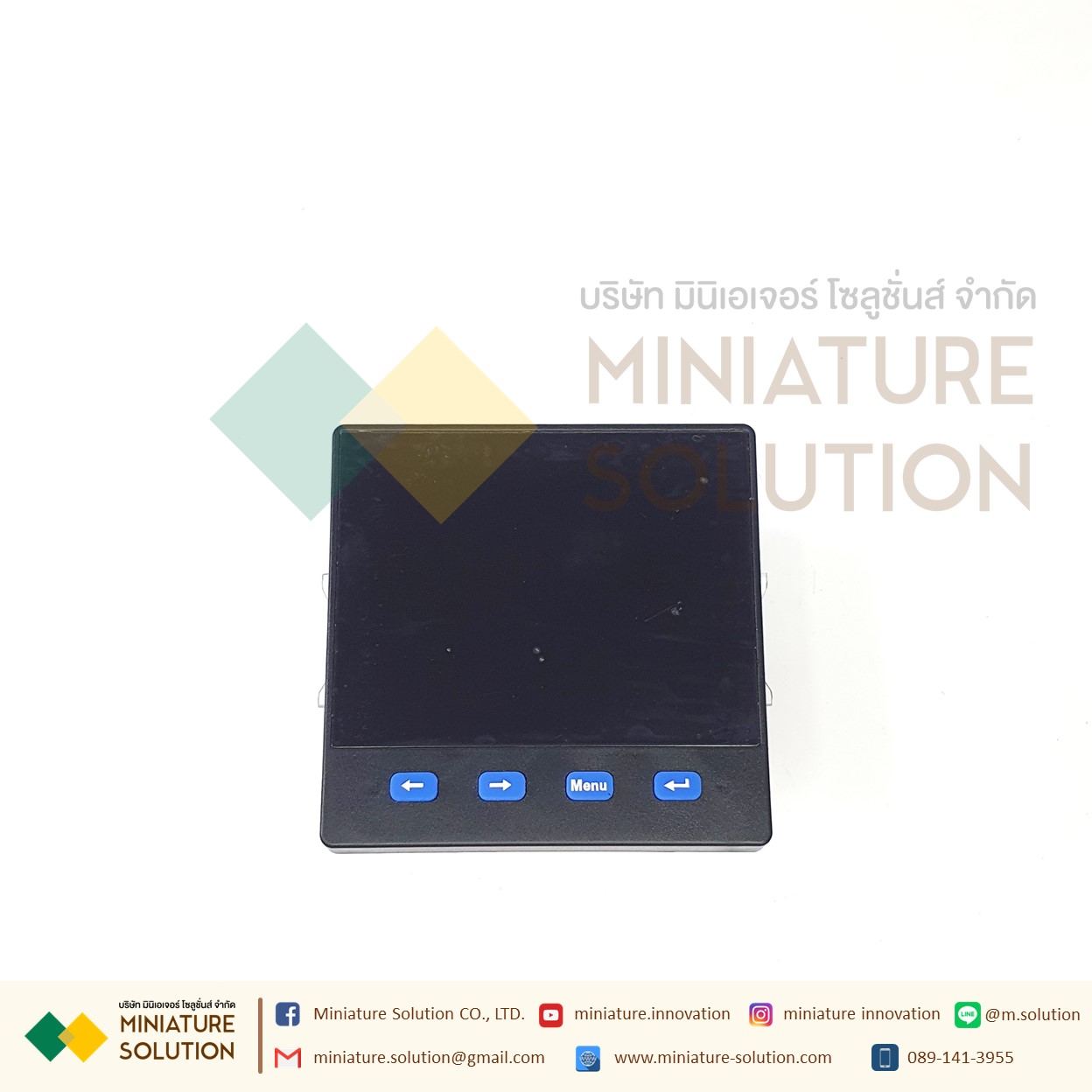 Power Meter RS485 Modbus-RTU [ขายดี] Three-phase digital multi-function opening 91*91 มิเตอร์วัดกระแสไฟ 3เฟส ไฟ LED ดิจิตอล multi-function power meter LCD current voltage power frequency combination strap metering communication RS485 [AZ194E-9S4] [รุ่นบาง