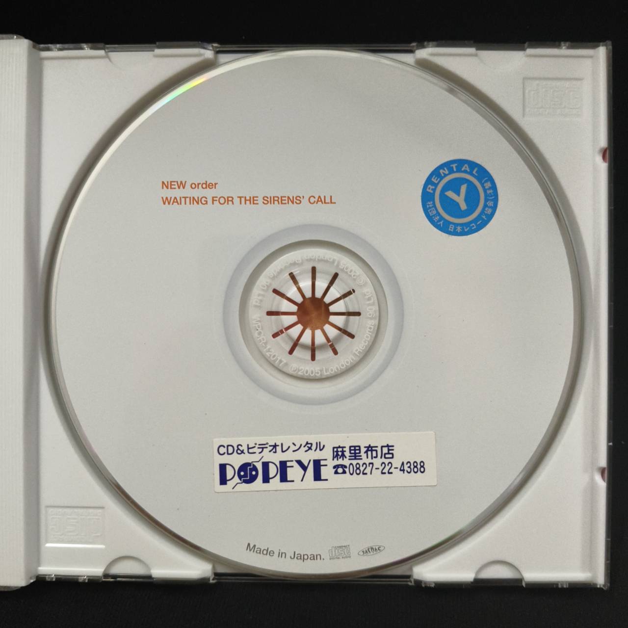 New Order – Waiting For The Sirens' Call / JAPAN / แผ่นด้านสกรีนมีสติ๊กเกอร์ติด / มีรอยบ้าง / มี Obi