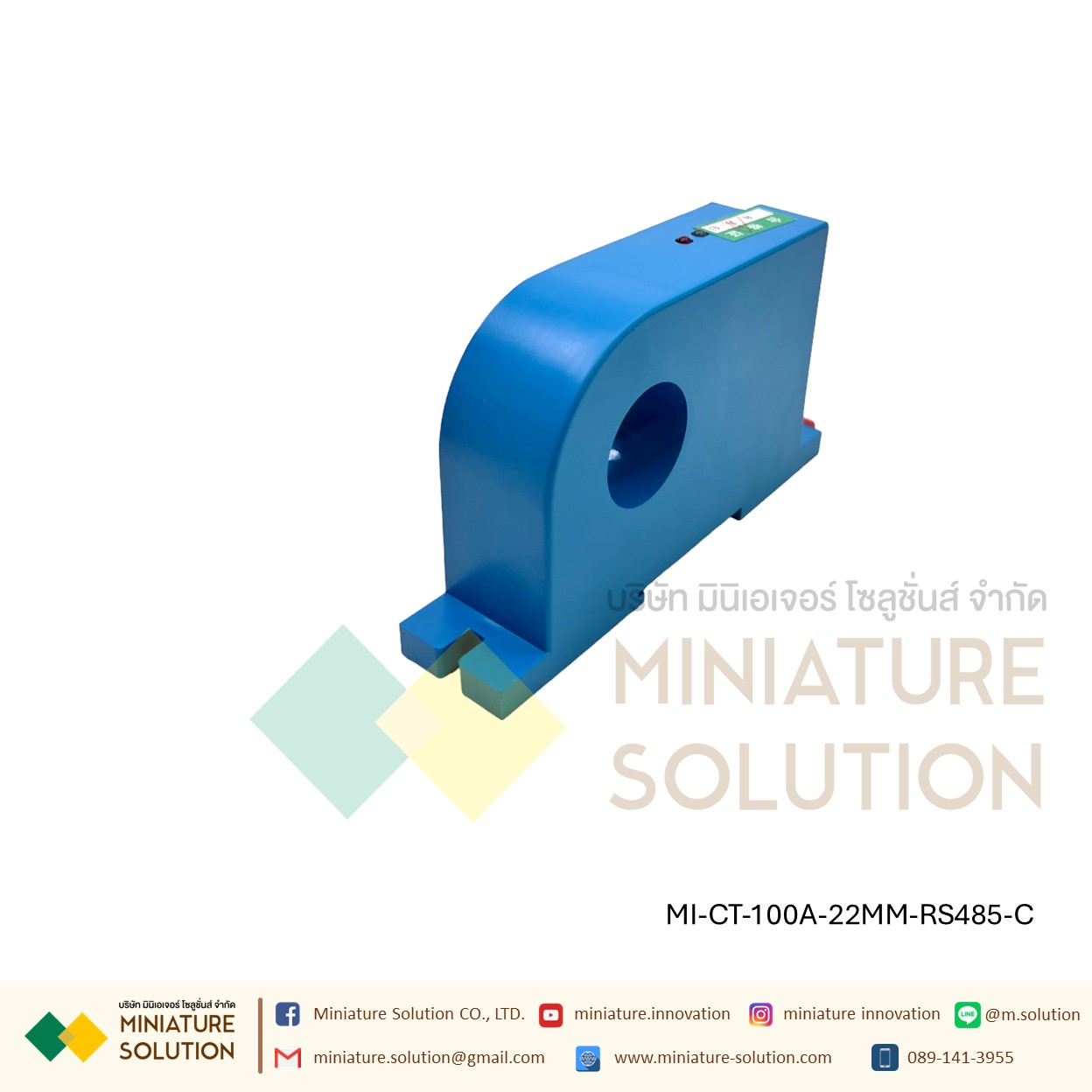 CT CURRENT TRANSFORMER หม้อแปลง CT RS485 Modbus Output กระแส ไฟฟ้า Open closed DC (Closed port 22MM/DC24V)(100A)(200A)