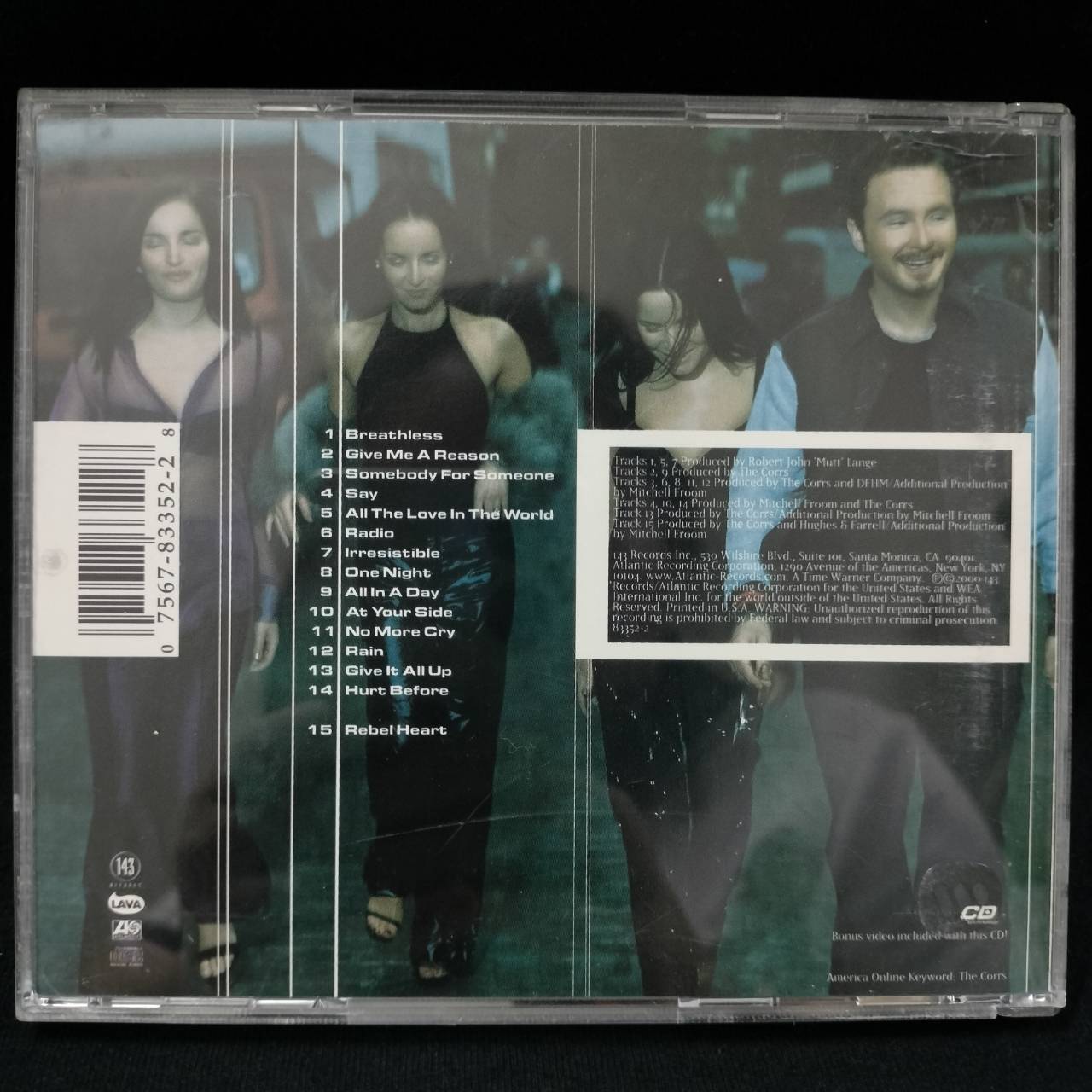 The Corrs – In Blue / USA / แผ่นดี