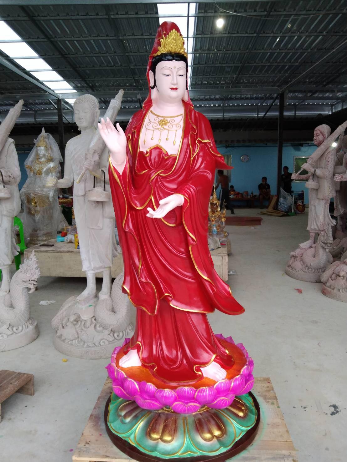 เจ้าเเม่กวนอิม พระโพธิสัตว์กวนอิม สูง 1.70 เมตร