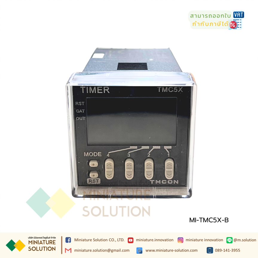 TMC5X-B Multifunctional digital display time relay ไทม์เมอร์ รีเลย์จับเวลาแบบดิจิตอล 0.01s-9999h