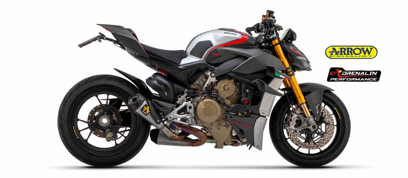 ท่อ Arrow สลิปออน สำหรับ Street fighter v4 ท่อรุ่นล่าสุด คอแสตนเลส (For Exhibition only)