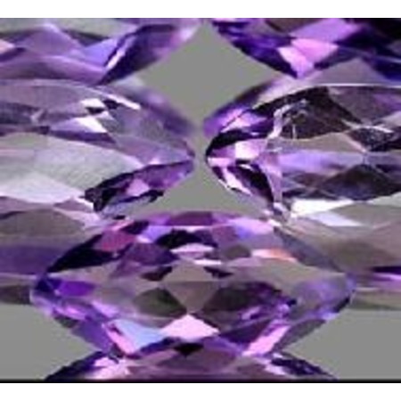 พลอยอเมทิสต์ทรงมาคี (Violet Amethyst ) 5 กะรัต 5 เม็ด