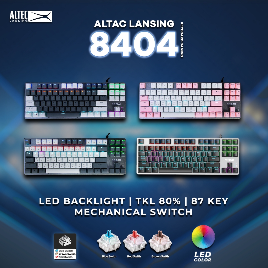 ALTEC LANSING ALGK8404 MECHANICAL RGB GAMING KEYBOARD [2Y]