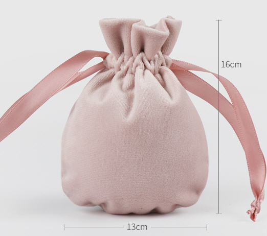 ถุงผ้ากำมะหยี่มีหูรูด,ถุงผ้าใส่เครื่องประดับ