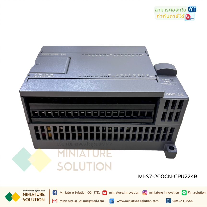 S7-200 CN PLC โมดูล รุ่น CPU224RXP AC/DC/RLY PLC relay output DI14 DO10 220AC Supply 214-1BD23-0XB0