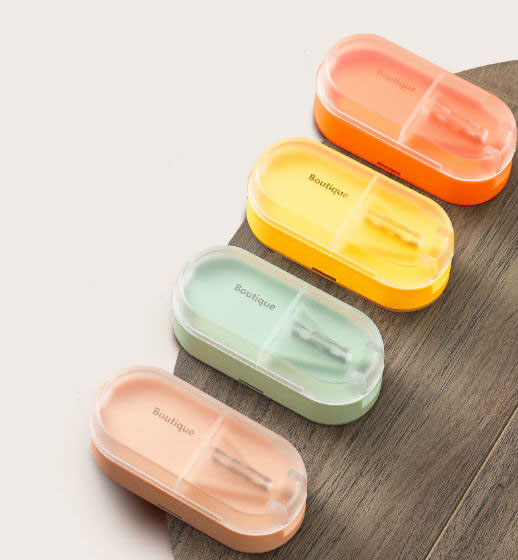 กล่องใส่ยาพร้อมที่ตัดยา,กล่องตัดยา,ที่ตัดเม็ดยา,ที่ตัดยา,มีดหั่นยา