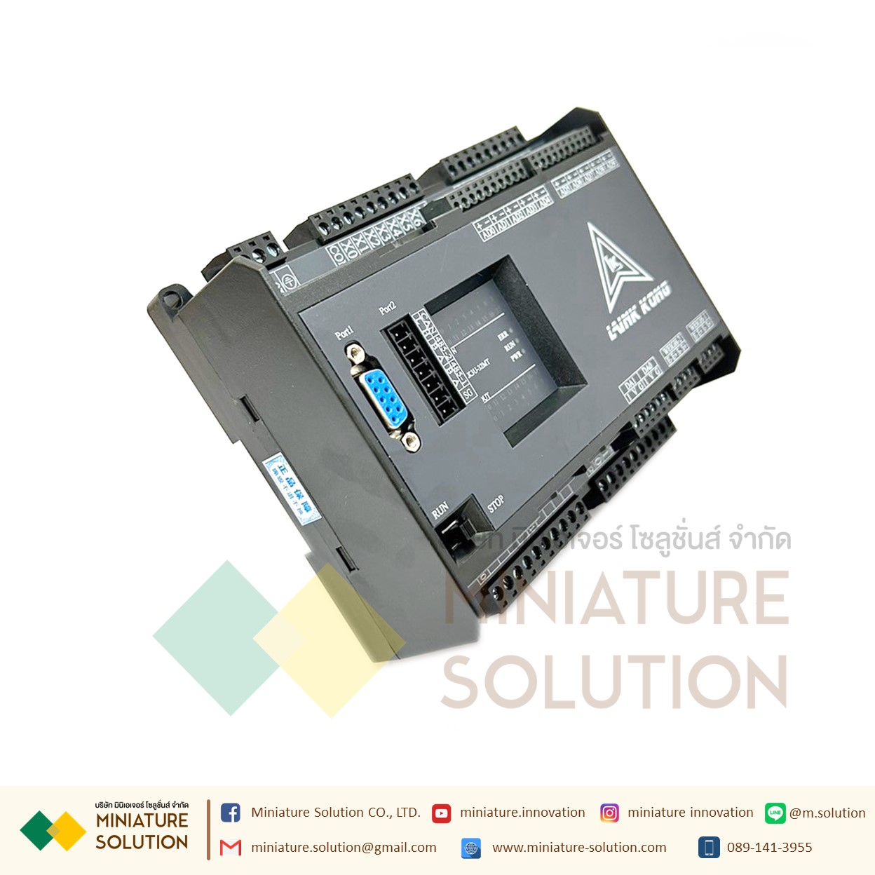 PLC LK3U-32MT-10AD-2DA MITSU GXWork (มีช่องวัด Load Cell) -2CH