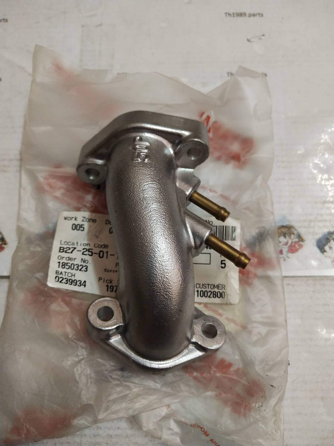 ข้อต่อคาร์บูเรเตอร์ 1 สำหรับรุ่น SPARK NANO อะไหล่แท้ YAMAHA 50P-E3586-00