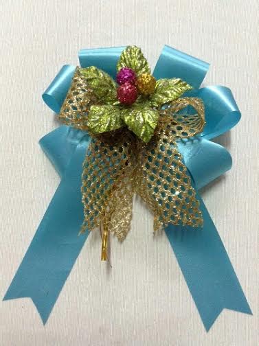 "งานตัวอย่าง" รับทำโบว์ติดกระเช้า โบว์ติดของชำร่วย โบว์ของขวัญ โบว์รางวัล โบว์ประกวด โบว์ติดรางวัล