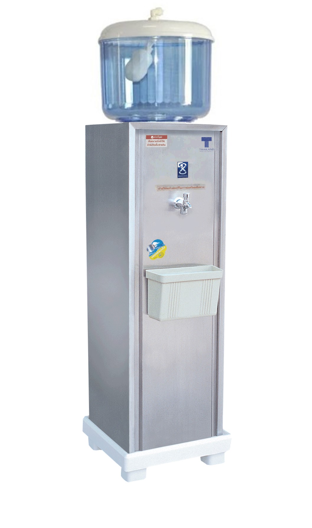 ตู้ทำน้ำเย็นสแตนเลส ชนิดต่อท่อ-ถังคว่ำ 8 ลิตร รุ่น STD-8L