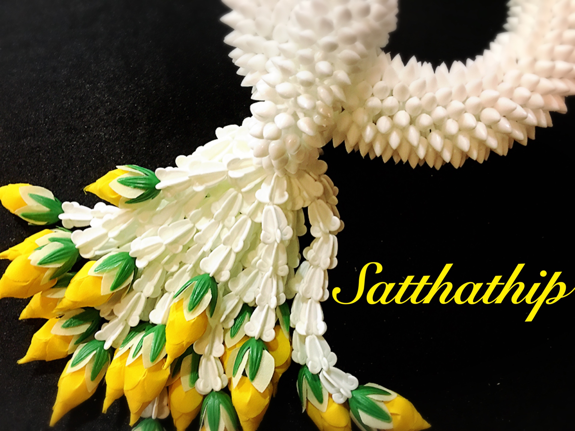 พวงมาลัยดอกพุด - พวงมาลัยดอกพุดประดิษฐ์ - พวงมาลัยประดิษฐ์