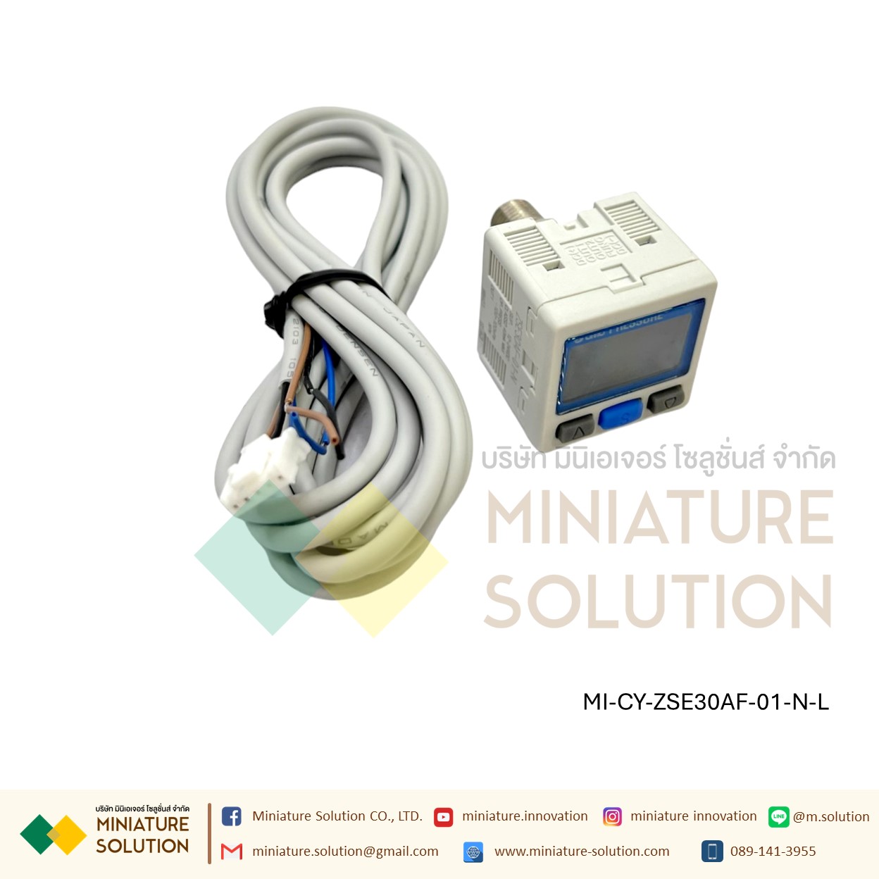 เครื่องวัดความดันดิจิทัล Pressure Switch Original genuine ISE30A-01-N-L positive pressure ZSE30AF-01-N-L mixing pressure